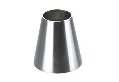 2.000" OD x 1.500" OD 16ga Reducer (2.000" Long) - Polished OD/ID - 304 Stainless