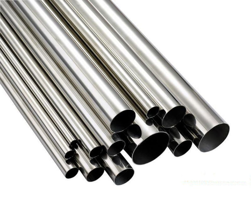 1.750" OD x 16ga (0.065") Round Tube - Polished OD - 304 Stainless - 2 Foot Length